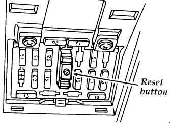 1993-1997 Ford Aspire Circuit Breaker Location