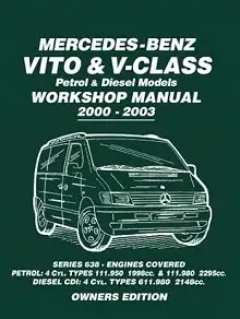 2000-2003 Mercedes-Benz Vito & V-Class Repair Manual