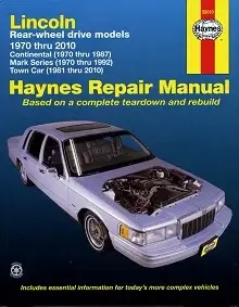 1984-1987 Lincoln Mark VII Repair Manual
