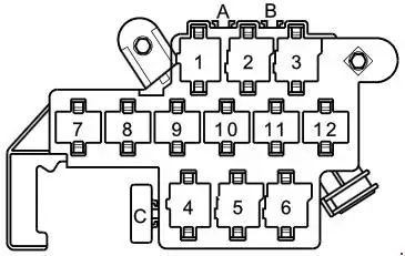 1996–2003 Audi A3 and Audi S3 Fuel Pump Relay Location