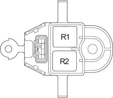 Toyota Avensis and Toyota Corona (1997-2002) Location of the Turn Signal Relay