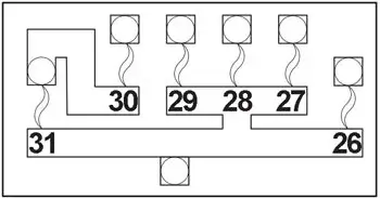 2003-2011 Mitsubishi Grandis - Chart of Fusible Link Block