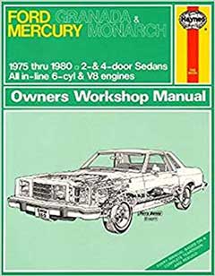 1975-1977 Ford Granada & Mercury Monarch Fuse Box Diagram