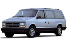 1984-1990 Dodge Caravan, Plymouth Voyager, Chrysler Town & Country Fuse Box Diagram