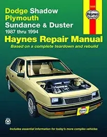 Dodge Shadow and Plymouth Sundance Haynes Repair Manual