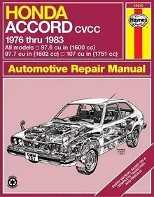 1981-1985 Honda Accord Haynes Repair Manual