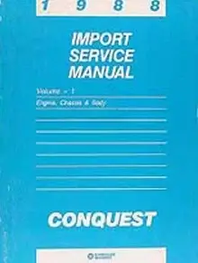 Chrysler Conquest Repair Manual