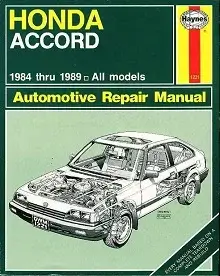 1985-1989 Honda Accord Repair Manual