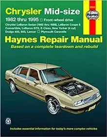 1982-1989 Chrysler LeBaron, Dodge 400 Repair Manual