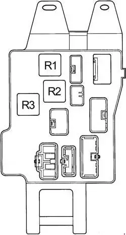 1991-1997 Lexus GS 300 Taillight Relay Location