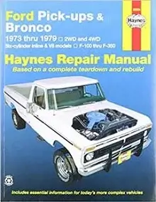 1973-1976 Ford Bronco Repair Manual