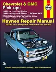 1992-1994 K1500 Chevrolet Blazer and GMC Yukon Repair Manual