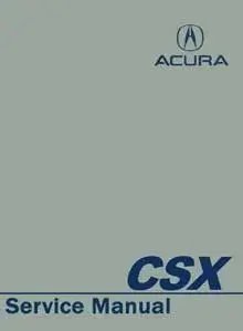2006-2011 Acura CSX Repair Manual