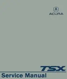 2009-2014 Acura TSX Repair Manual
