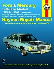 1979-1982 Ford LTD Crown Victoria, Mercury Grand Marquis Repair Manual