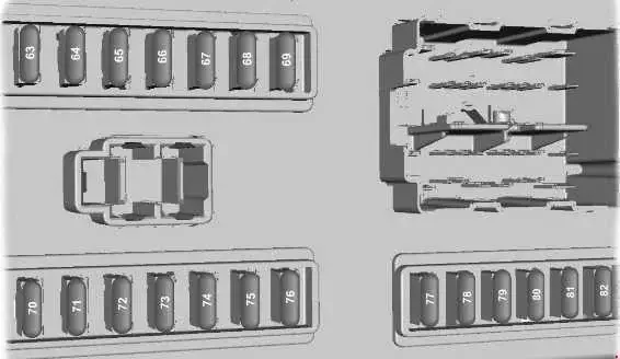 2006-2013 Ford Transit Fuses Box Layout
