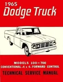 1965-1971 Dodge D/W 100, 200, 300 Repair Manual