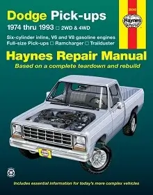 1981-1993 Dodge Ram 100, 150, 250, 350 Repair Manual