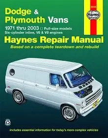 Dodge Tradesman, Sportsman & Plymouth Voyager (1971-2003) Repair Manual