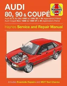 1986-1991 Audi 80/90 (B3) Repair Manual