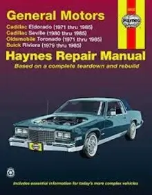 1979-1981 Cadillac Eldorado Repair Manual