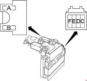 2011-2018 Infiniti M37, M56, Q70, M35h High Fuses Block Diagram