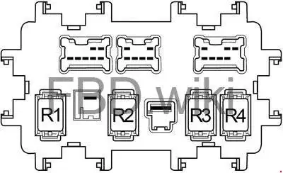 2011-2018 Infiniti M37, M56, Q70, M35h Relay Location