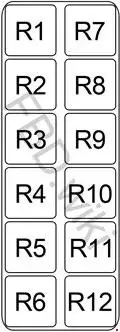 1996-2003 Infiniti QX4 Relay Block Diagram