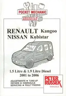 Renault Kangoo II, 1.5 and 1.9 Litre DCi (2001-2006) Repair Manual