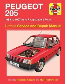 Peugeot 205 (83 - 97) Repair Manual