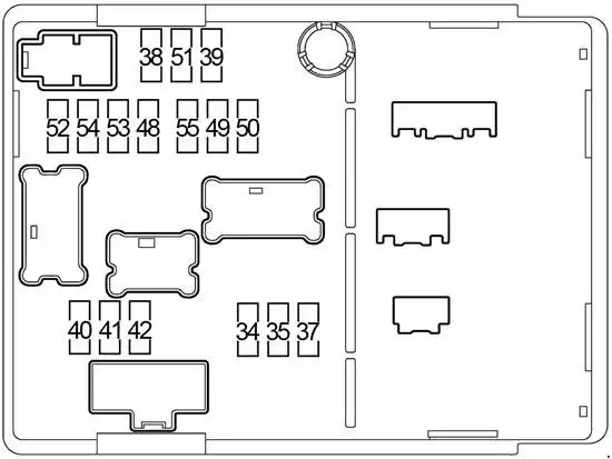 2013-2018 Nissan Versa Note - Diagram of the Fuse Box