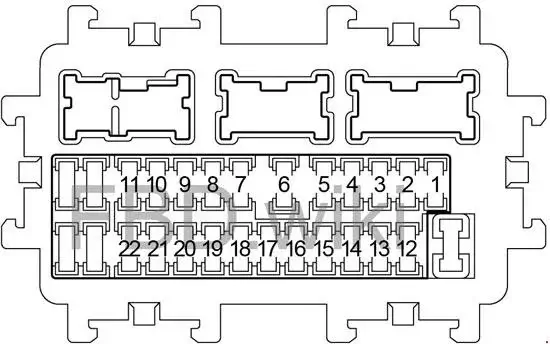 2007-2012 Nissan Altima - Chart of the Fuse Panel