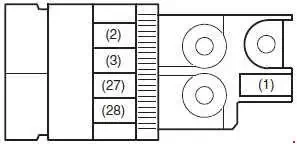 Maruti Suzuki Celerio (2014-2018) - Chart of the Fusible Link Block