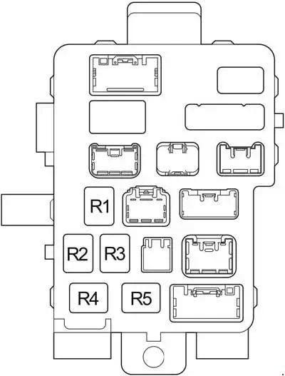 2004-2006 Toyota Tundra (Double Cab) Location of the Relay