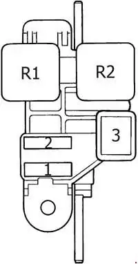 Toyota 4Runner (1989-1995) Location of the Blower Heater Relay