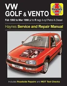 VW Golf and Vento (1992-1996) Repair Manual