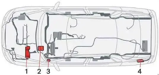 Volvo S60 and S60 R (2001-2009) Location of the Fuse Box