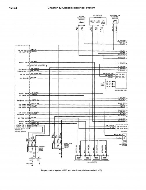 Схемы электрооборудования Dodge Stratus, Chrysler Cirrus, Plymouth Breeze 1995-2000