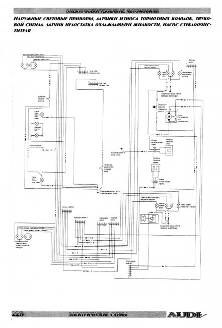 Схемы электрооборудования Audi 100-200 90-94г