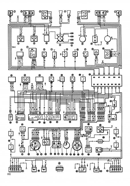 Схема электрооборудования автомобиля ВАЗ-2104, ВАЗ-2105 и модификаций