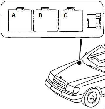 Реле топливного насоса Mercedes-Benz W124