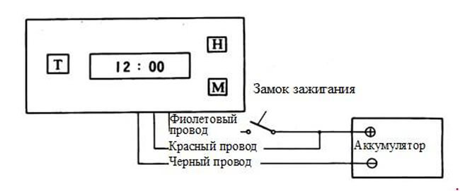 Схема часов Yuejin NJ1080