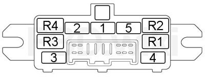 Схема блока предохранителей в багажнике Chery Arrizo 7 (2013-2018)