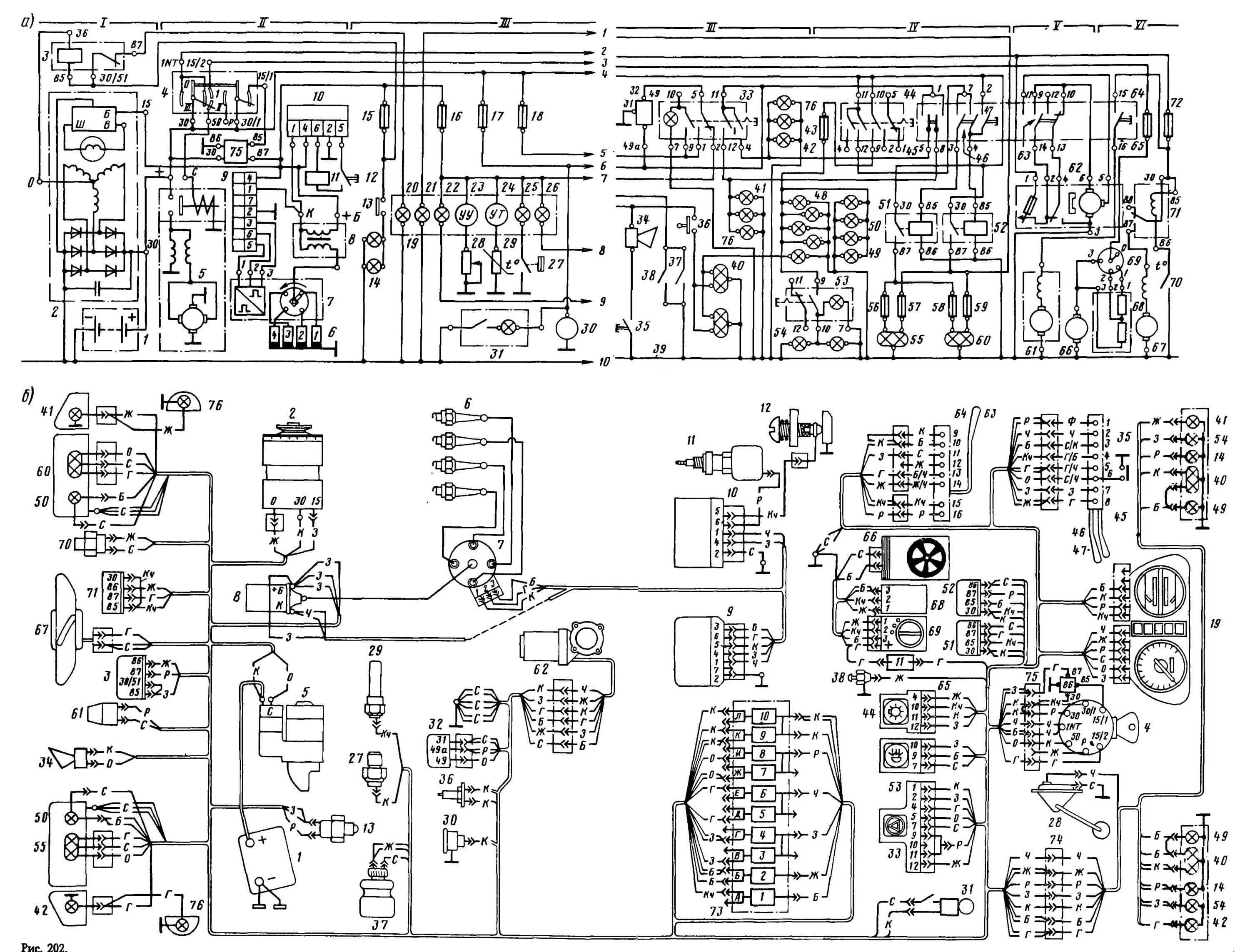 Схемы электрооборудования ЗАЗ-1102 Таврия