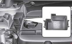 Блок предохранителей под капотом Hyundai Sonata YF и i45